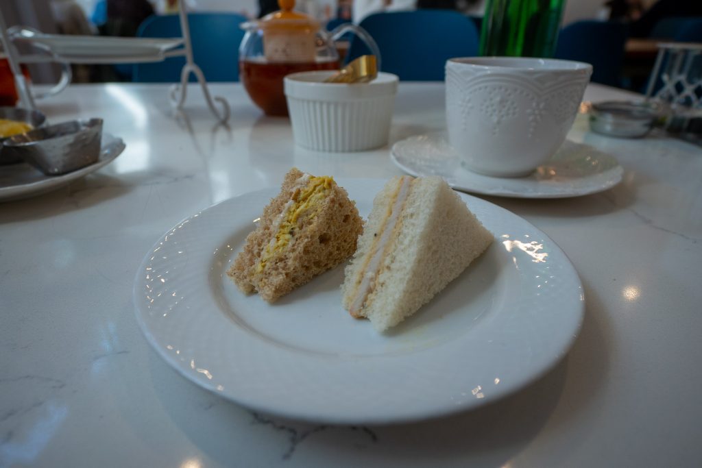 Finger sandwiches at Babe's Tea Room Denver