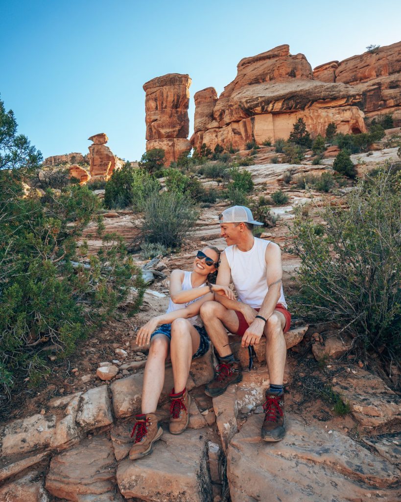 Sarah and Tim on Devils Kitchen Trail