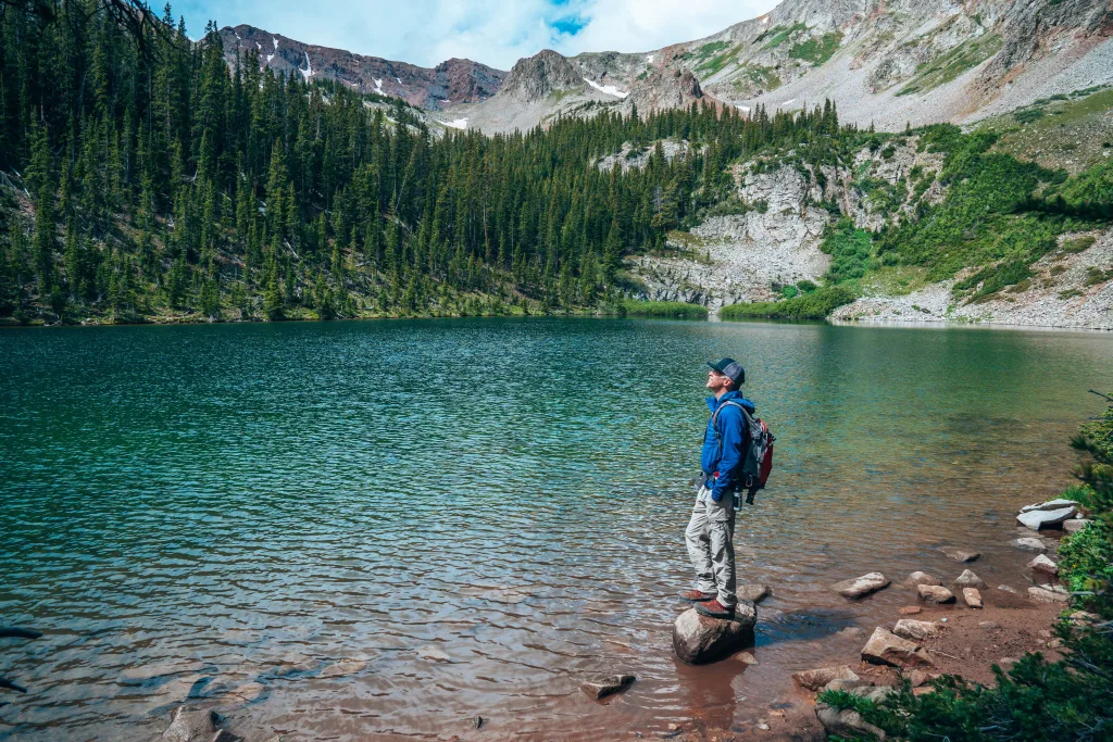 Tim at American Lake near Aspen, Colorado